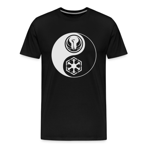Star Wars SWTOR Yin Yang 1-Color Light - Men's Premium T-Shirt