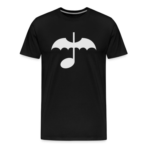 Music Note with Bat Wings - Men's Premium T-Shirt
