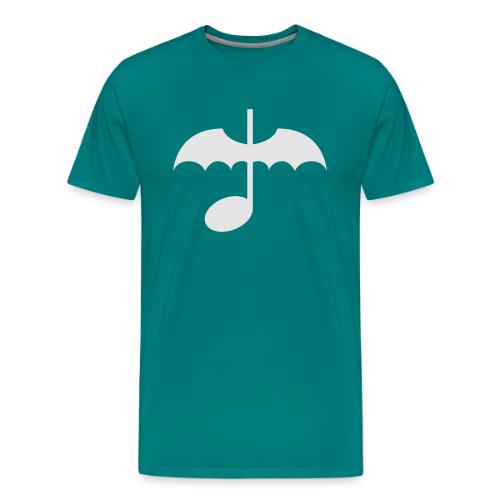 Music Note with Bat Wings - Men's Premium T-Shirt