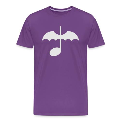 Music Note with Bat Wings - Men's Premium T-Shirt