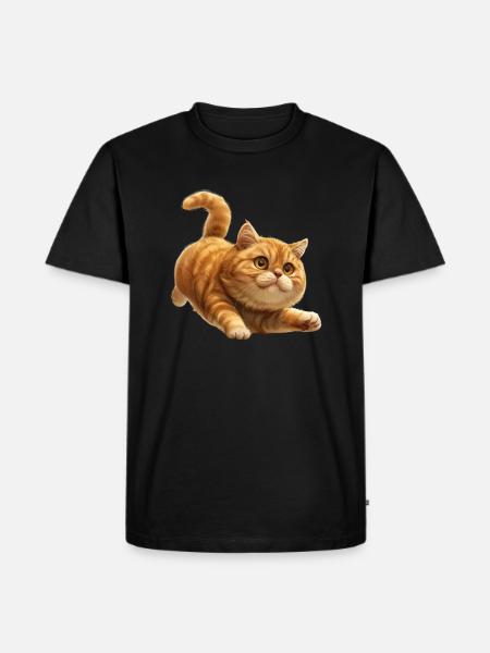 Funny Cat - Men's Premium T-Shirt - black