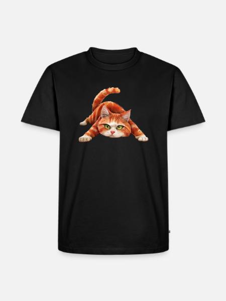 Funny Cat - Men's Premium T-Shirt - black