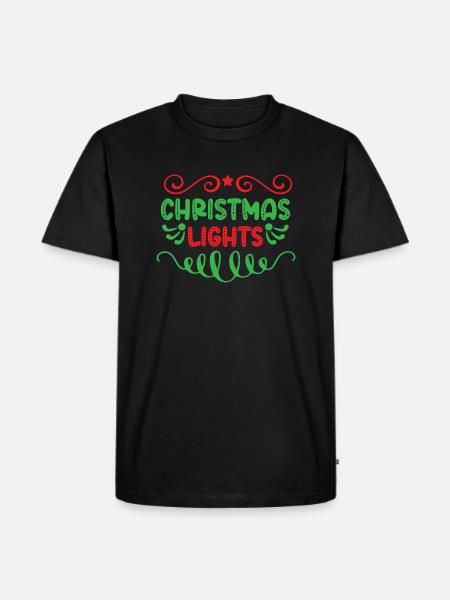 Christmas lights - Men's Premium T-Shirt - black