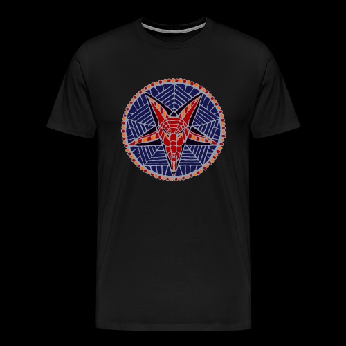 Corpsewood Stained-Glass Baphomet - Men's Premium T-Shirt