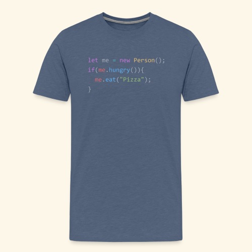 Pizza Code - Colored Version - Men's Premium T-Shirt