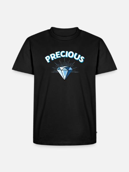 Precious Sparkling Glitter Diamond - Men's Premium T-Shirt - black