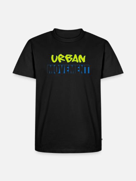 Urban Movement Neon Splash - Men's Premium T-Shirt - black