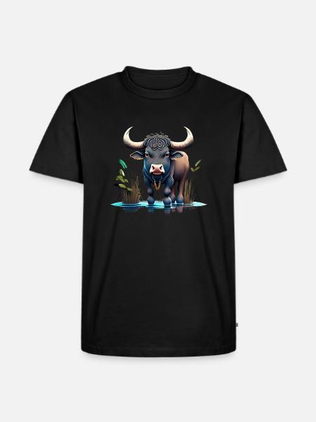 Water Buffalo - Men's Premium T-Shirt - black