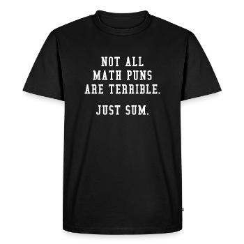Math Puns - Men's Premium T-Shirt - black - Front - Nico (187cm)