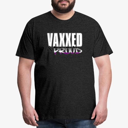 Vaxxed & Proud Asexual Pride Flag - Men's Premium T-Shirt
