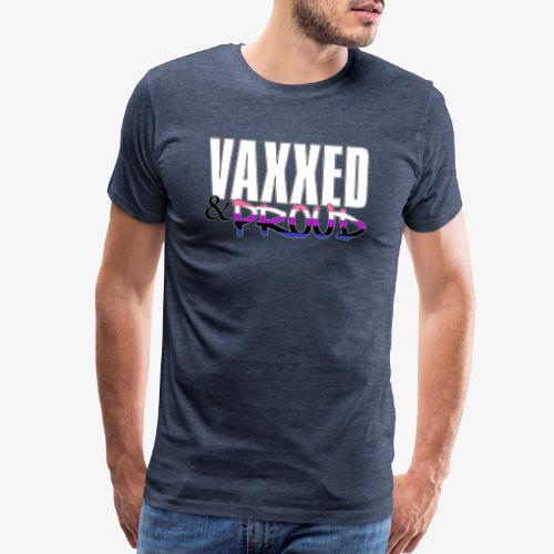 Vaxxed & Proud Genderfluid Pride Flag - Men's Premium T-Shirt