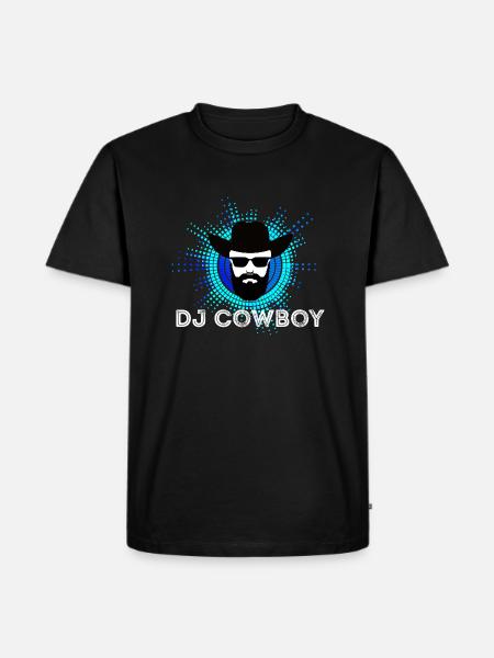 DJ Cowboy Blue - Men's Premium T-Shirt - black