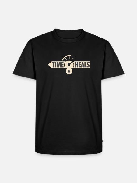 Time Heals - Men's Premium T-Shirt - black