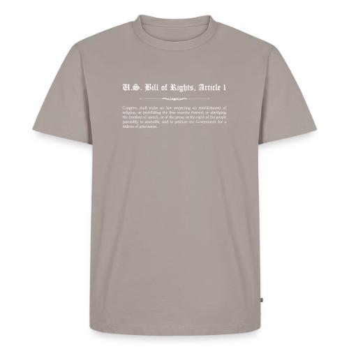 U.S. Bill of Rights - Article 1 - Men's Premium T-Shirt