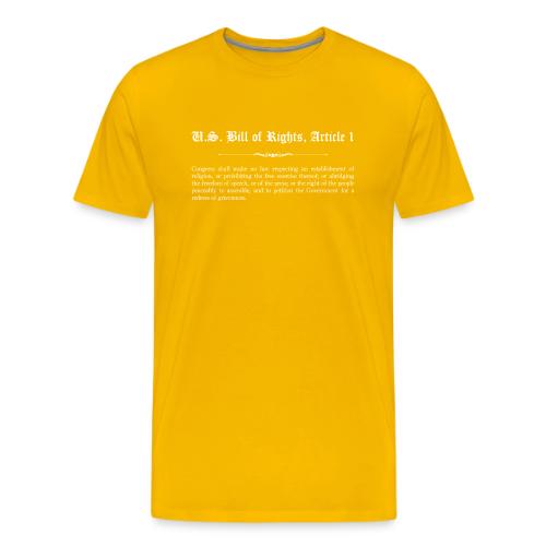 U.S. Bill of Rights - Article 1 - Men's Premium T-Shirt