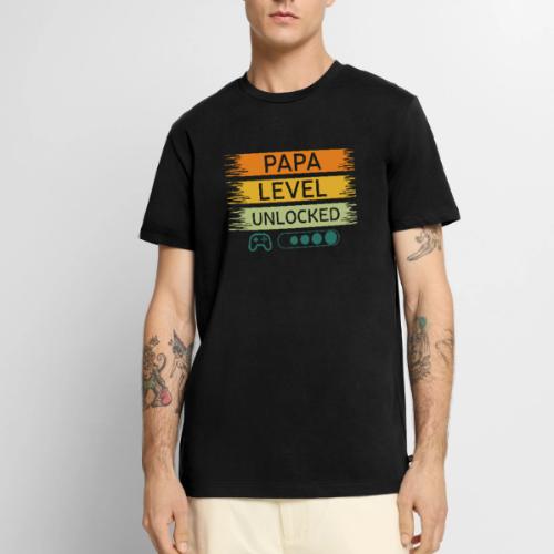 Papa Level Unlocked! - Men's Premium T-Shirt