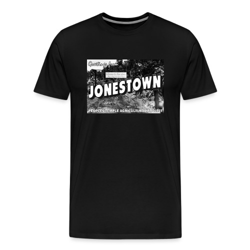 Jonestown Postcard - Men's Premium T-Shirt