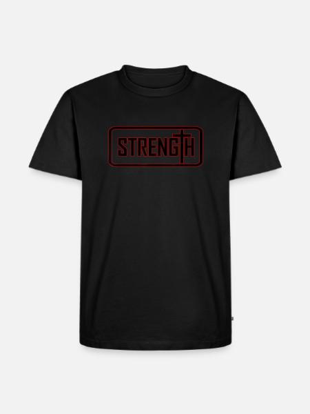 Christian Religious Clothing Strength - Men's Premium T-Shirt - black