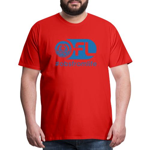 Observations from Life Logo with Hashtag - Men's Premium T-Shirt