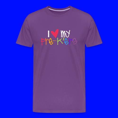 I Love My Pre-K'ers Teacher T-Shirts - Men's Premium T-Shirt