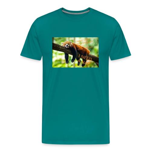 Fox napping meme - Men's Premium T-Shirt
