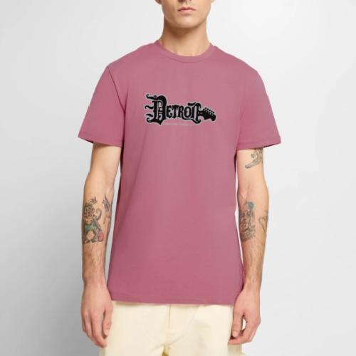 DETROIT GUITAR WTTD BLK SLR REG FONT - Men's Premium T-Shirt