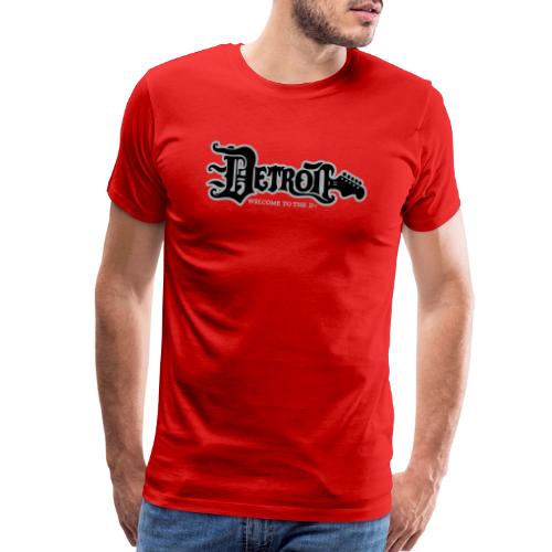 DETROIT GUITAR WTTD BLK SLR REG FONT - Men's Premium T-Shirt