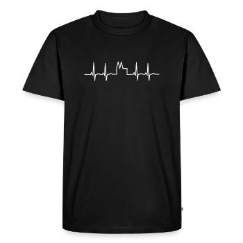 My heart beats for cologne cathedral Köln Kölner - Men's Premium T-Shirt - black - Front - Nico (187cm)