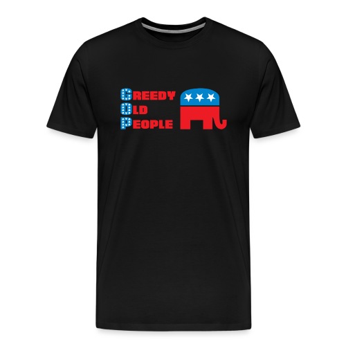 Grand Old Party (GOP) = Greedy Old People - Men's Premium T-Shirt
