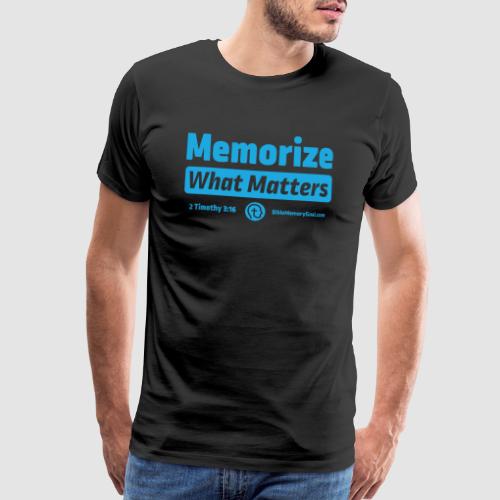 Alternate Design Memorize What Matters - Men's Premium T-Shirt