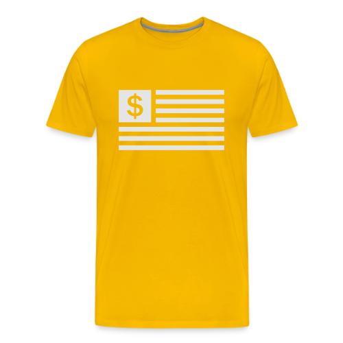 American Dollar Sign Flag - Men's Premium T-Shirt