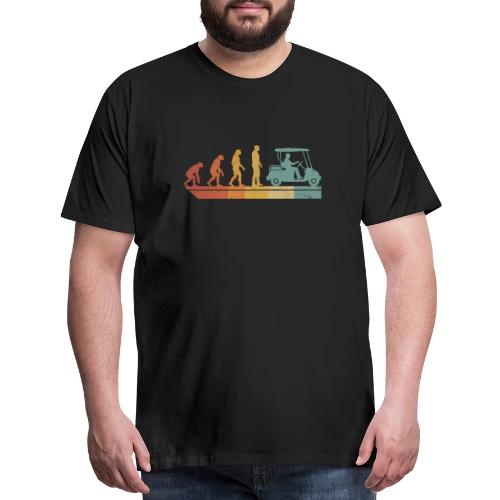 Evolution of Golf Funny Retro Cart Quote - Men's Premium T-Shirt