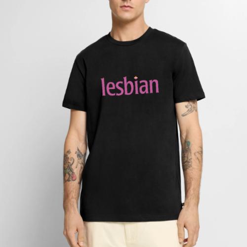 Lesbian Text - Men's Premium T-Shirt