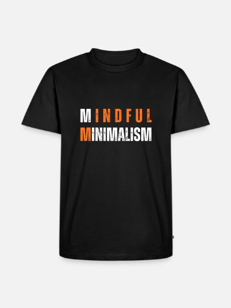 Mindful Minimalism - Men's Premium T-Shirt - black