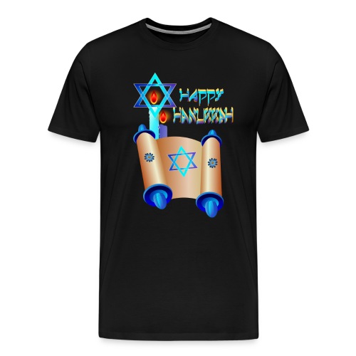 Happy Hanukkah and Torah - Men's Premium T-Shirt
