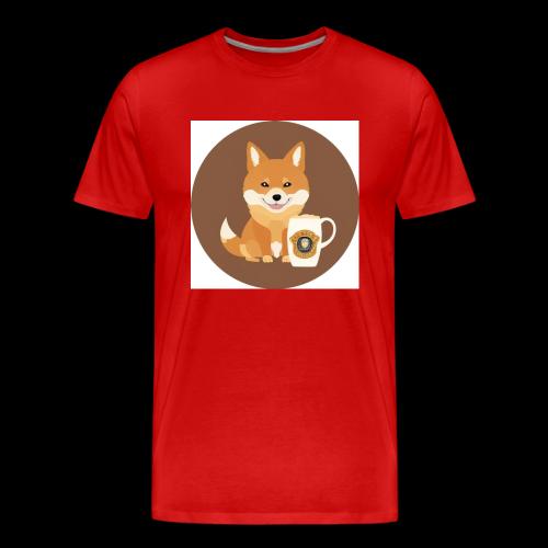 Doggo with Beer - Men's Premium T-Shirt