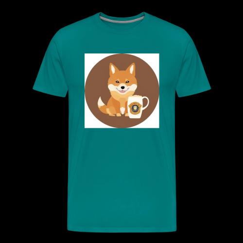 Doggo with Beer - Men's Premium T-Shirt