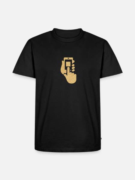 phone - Men's Premium T-Shirt - black