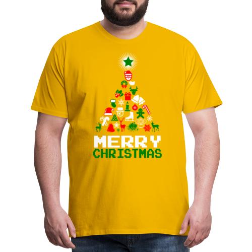 Ornament Merry Christmas Tree - Men's Premium T-Shirt