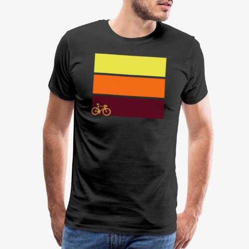 tricolor with bicycle - Men's Premium T-Shirt