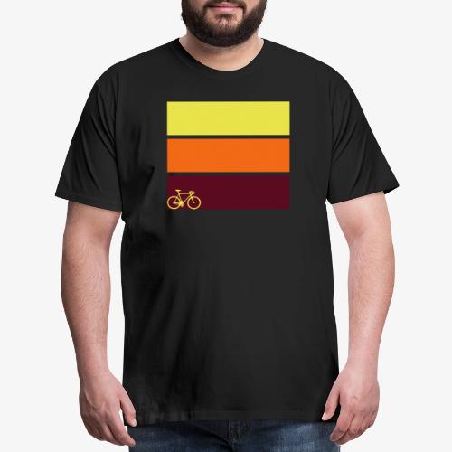 tricolor with bicycle - Men's Premium T-Shirt