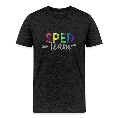 SPED Team Teacher T-Shirts Rainbow - Men's Premium T-Shirt