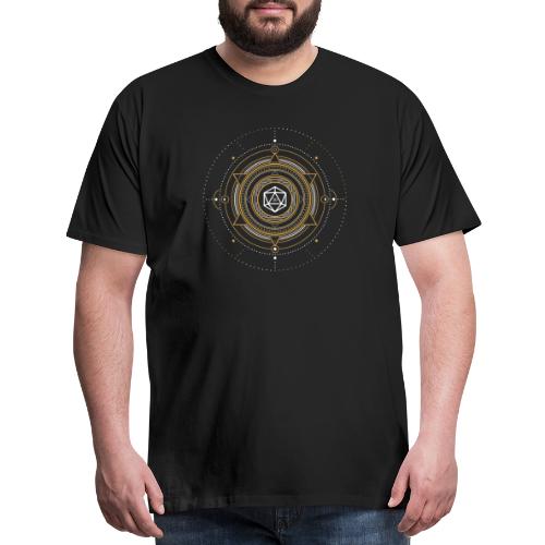 Sacred Symbol Polyhedral D20 Dice - Men's Premium T-Shirt