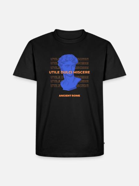 Latin Quote Roman Art - Men's Premium T-Shirt - black