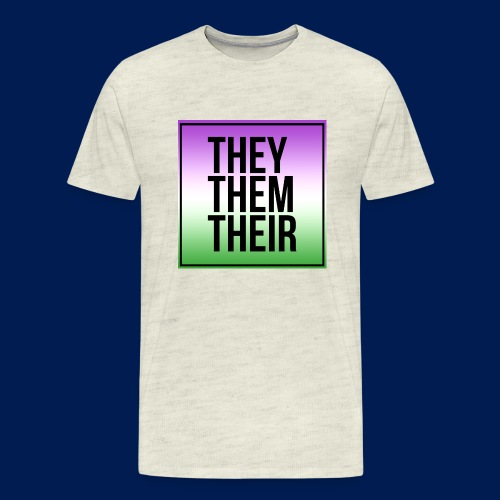 Gender Neutral Pronouns - Men's Premium T-Shirt