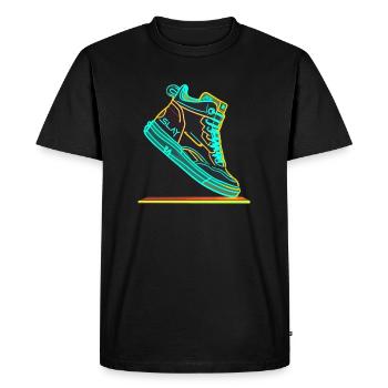 Sneaker Neon - Men's Premium T-Shirt - black - Front - Nico (187cm)