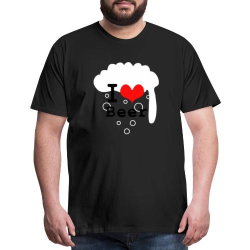 I Love Beer - Men's Premium T-Shirt