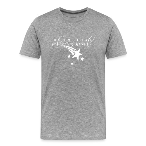 Whimsical - Shooting Star - Black and White - Men's Premium T-Shirt