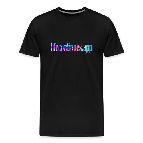 Lifecontinues.app1 - Men's Premium T-Shirt