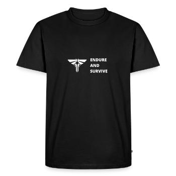 Endure and survive ellie the last of t l o u joel  - Men's Premium T-Shirt - black - Front - Nico (187cm)